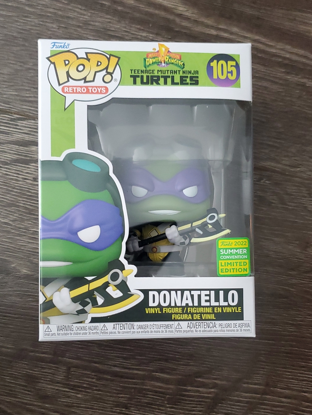 Funko Retro Toys Donatello #10 Funko POP Vinyl Figure Power Rangers X TMNT